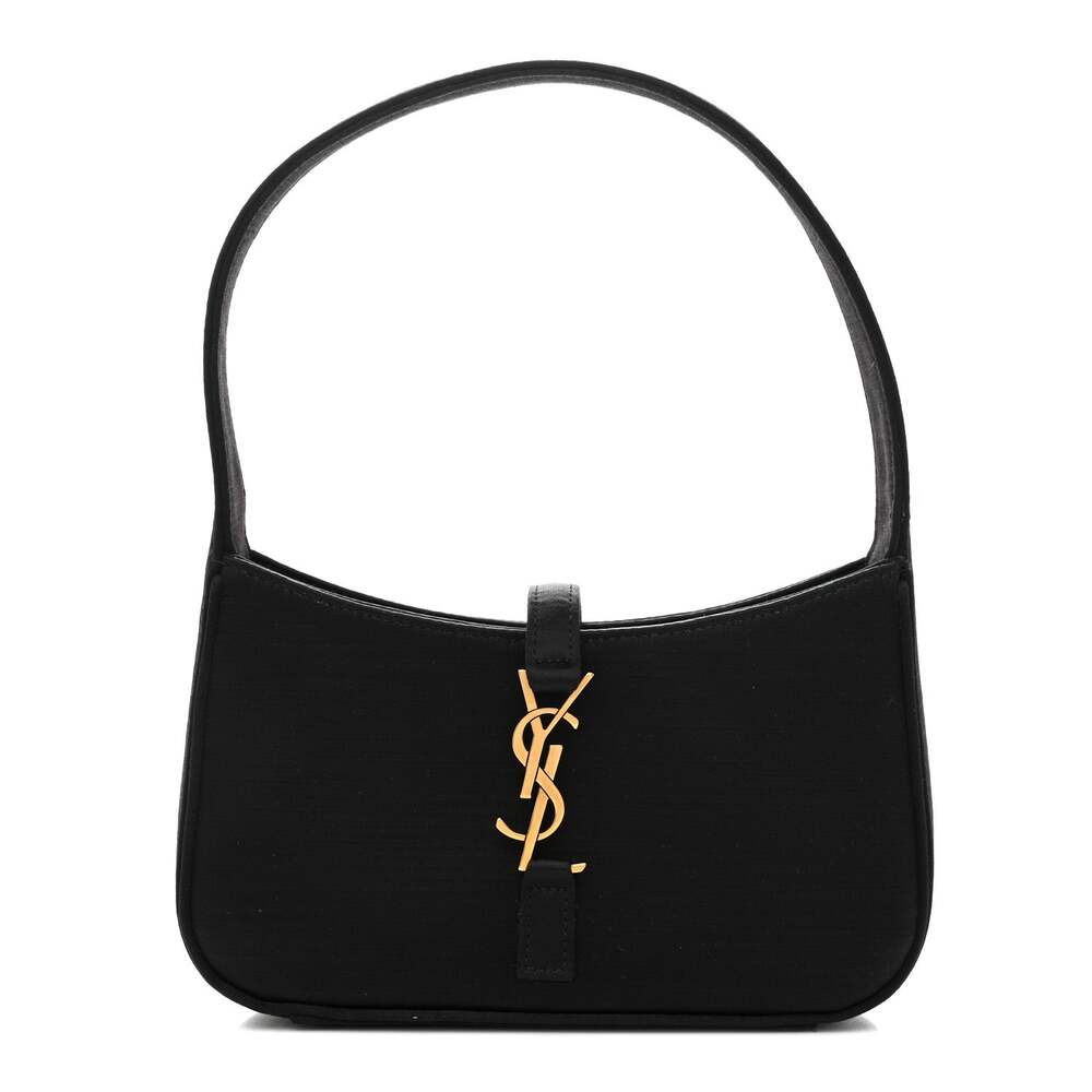 Saint Laurent Satin Le 5 A 7 Mini Hobo #263194S12B